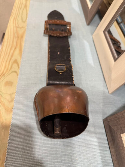 bell on leather strap