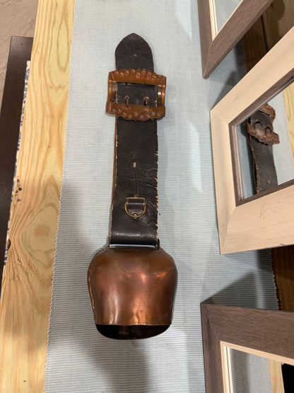 bell on leather strap