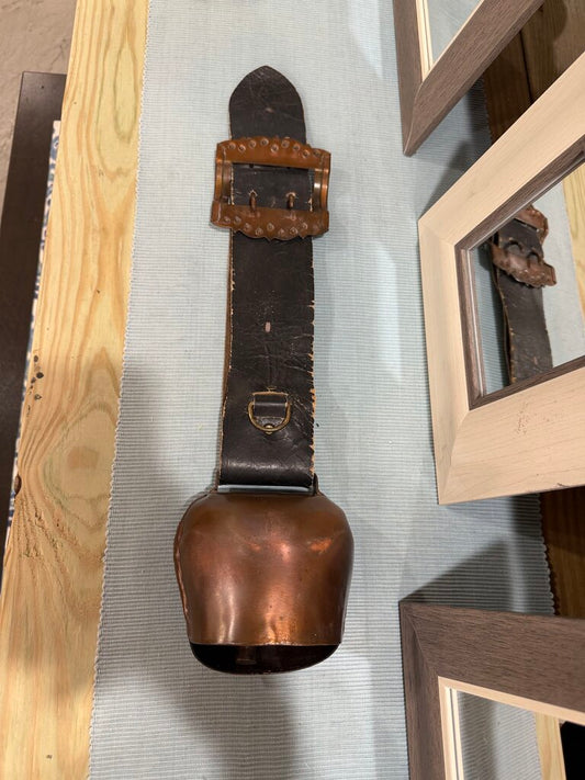 bell on leather strap