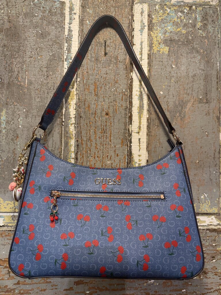 Guess Cherry Shoulder Handbag With Charms