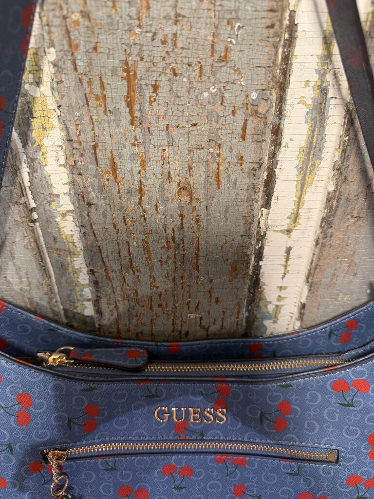 Guess Cherry Shoulder Handbag With Charms