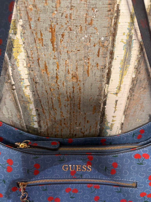 Guess Cherry Shoulder Handbag With Charms