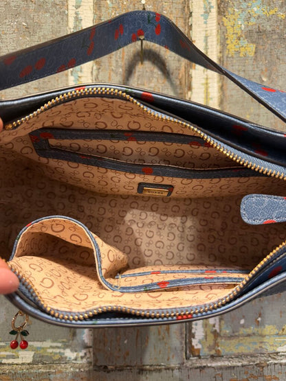Guess Cherry Shoulder Handbag With Charms