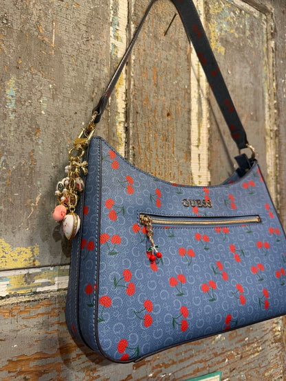 Guess Cherry Shoulder Handbag With Charms