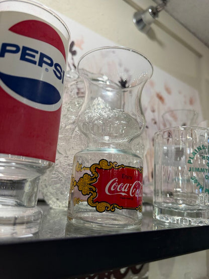 Vtg. Hurricane Coca-Cola Glass
