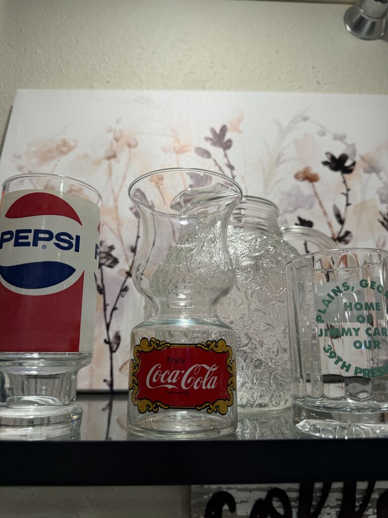 Vtg. Hurricane Coca-Cola Glass