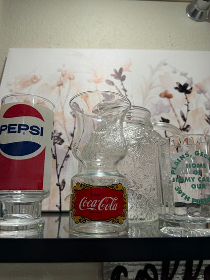 Vtg. Hurricane Coca-Cola Glass