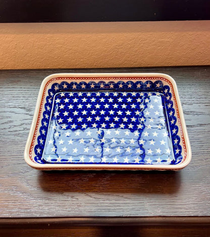 Polish Pottery Stars 9x11 Baking Dish