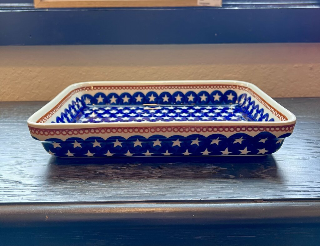 Polish Pottery Stars 9x11 Baking Dish