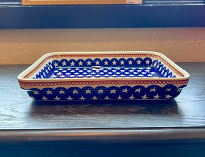 Polish Pottery Stars 9x11 Baking Dish