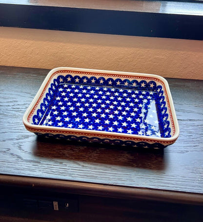 Polish Pottery Stars 9x11 Baking Dish