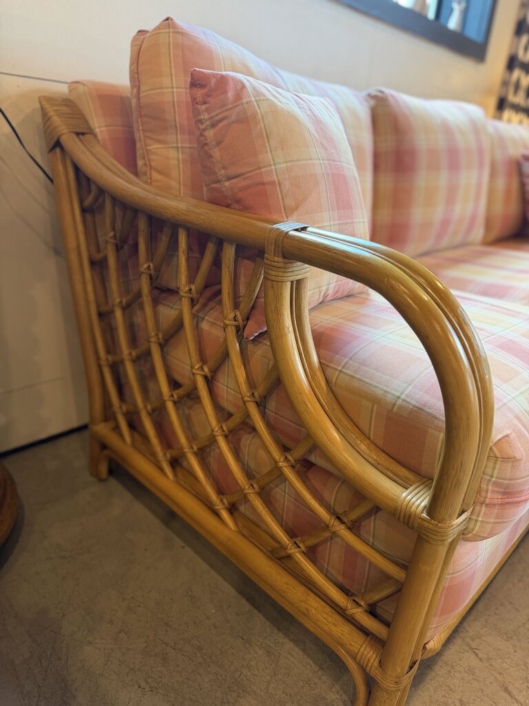 Tradewinds Bamboo Couch with Ottoman
