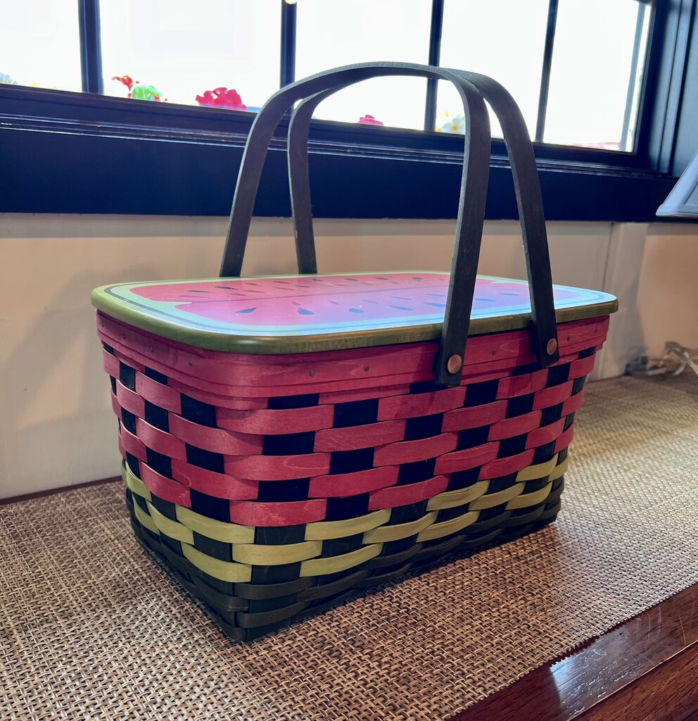 2010 Watermelon Longaberger Picnic Basket