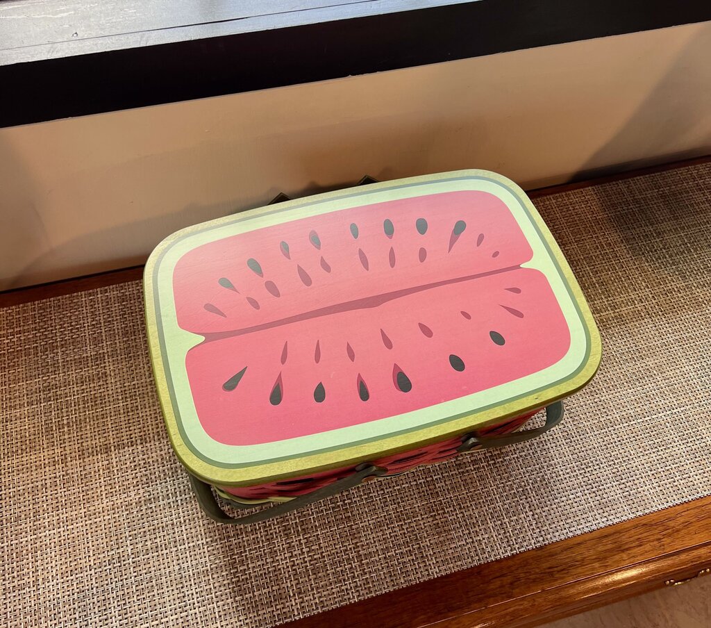 2010 Watermelon Longaberger Picnic Basket