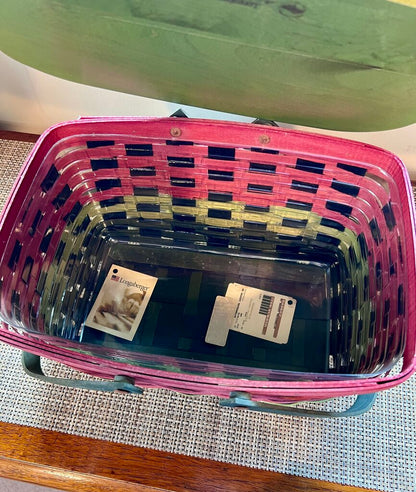 2010 Watermelon Longaberger Picnic Basket