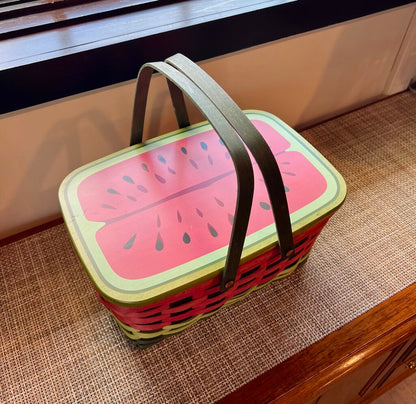 2010 Watermelon Longaberger Picnic Basket