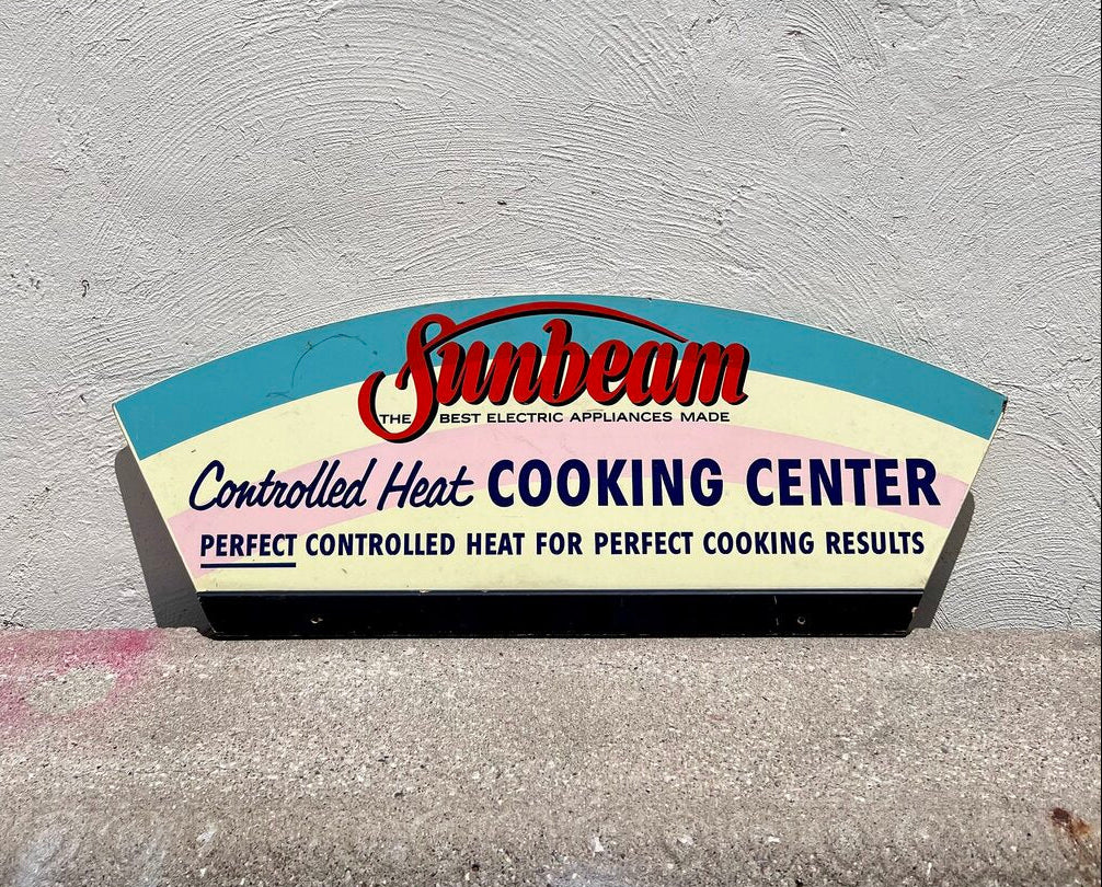 Vintage SUNBEAM Double Sided Advertising Sign