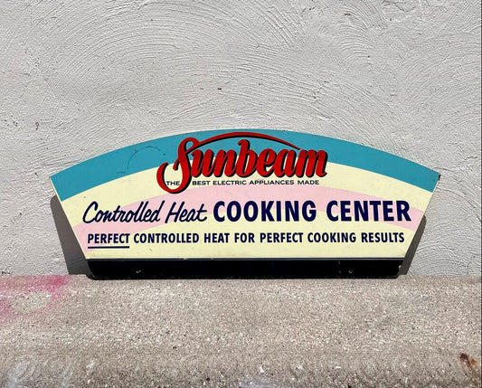 Vintage SUNBEAM Double Sided Advertising Sign