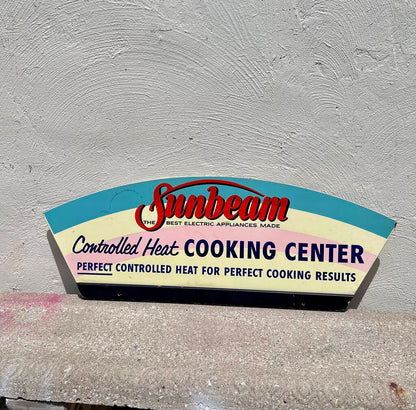 Vintage SUNBEAM Double Sided Advertising Sign