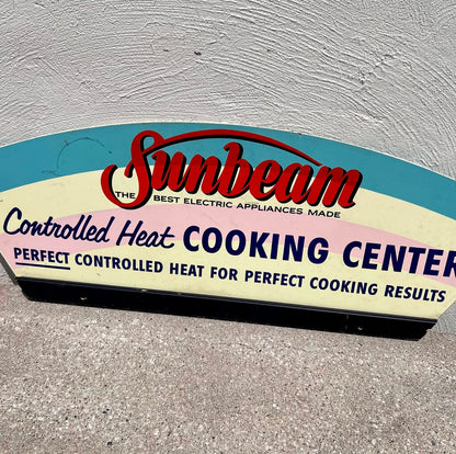 Vintage SUNBEAM Double Sided Advertising Sign