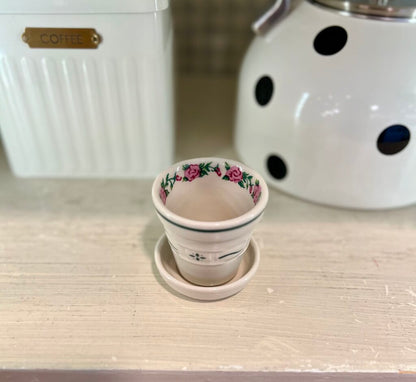 Longaberger "Everything's Coming Up Roses" Mini Planter