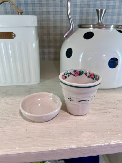 Longaberger "Everything's Coming Up Roses" Mini Planter