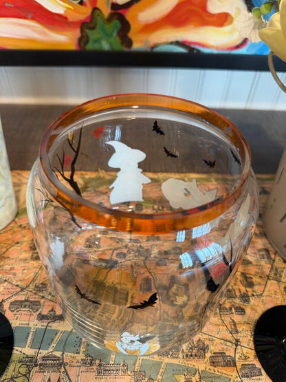 pier 1 halloween park avenue puppies glass cookie jar