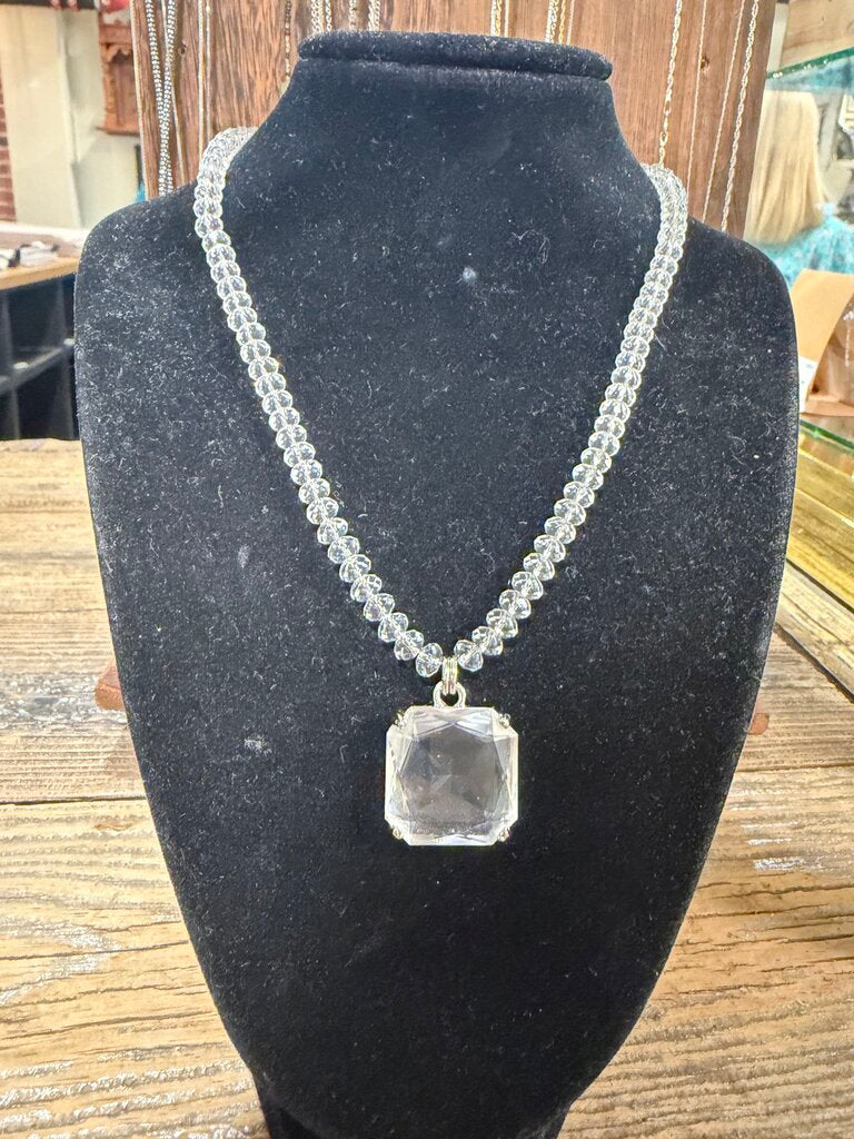 Swarovski Solid Quartz Crystal Necklace