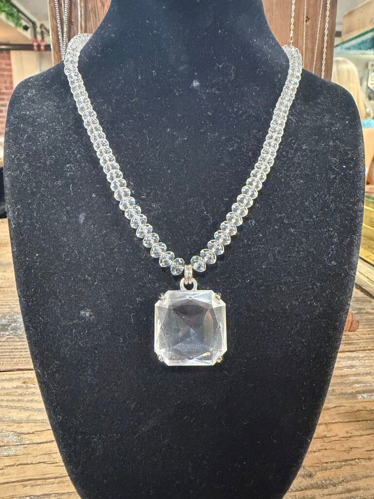 Swarovski Solid Quartz Crystal Necklace