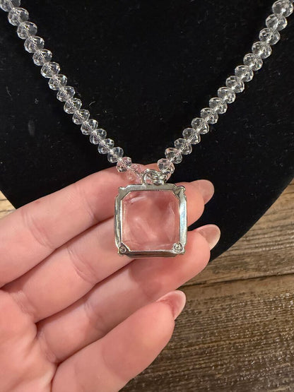 Swarovski Solid Quartz Crystal Necklace