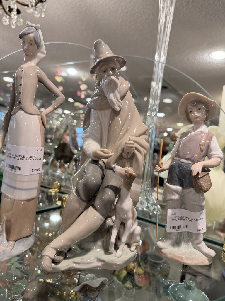 Lladro Man & Dog