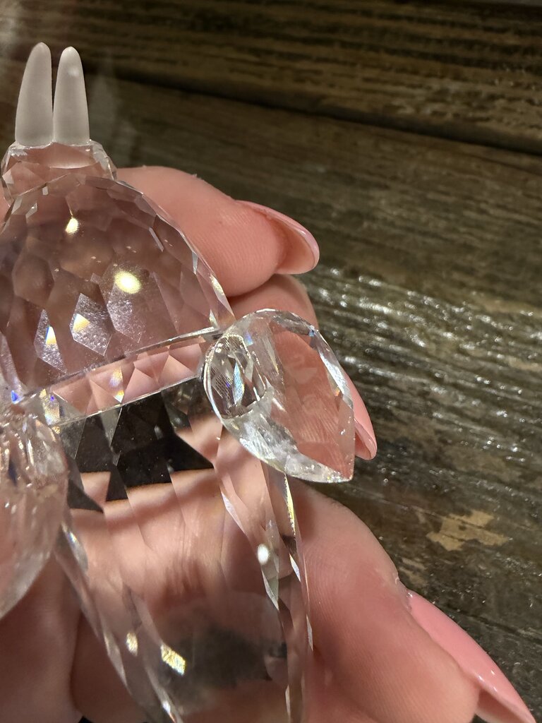 Swarovski crystal walrus