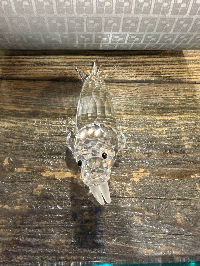 Swarovski crystal walrus
