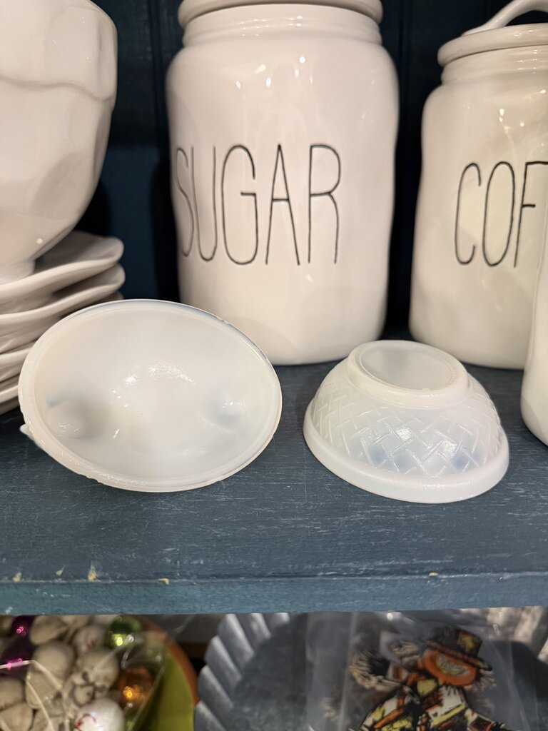 Milk Glass Hen On Nest