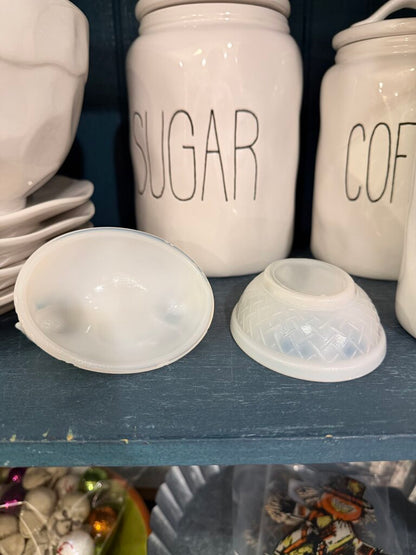 Milk Glass Hen On Nest