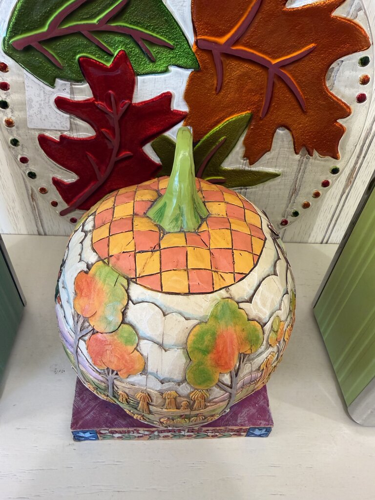 Jim Shore Count Your Blessings Pumpkin