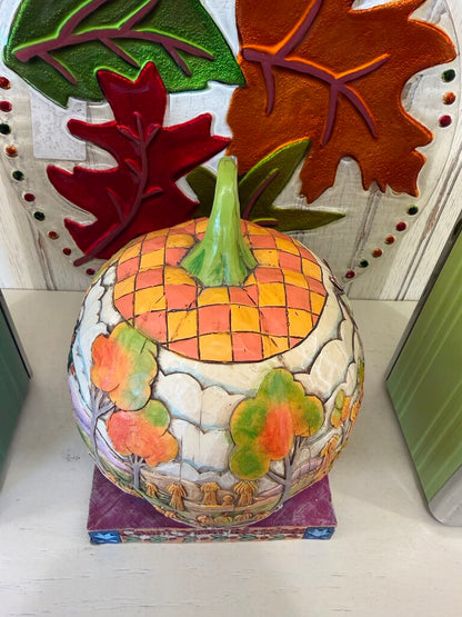 Jim Shore Count Your Blessings Pumpkin