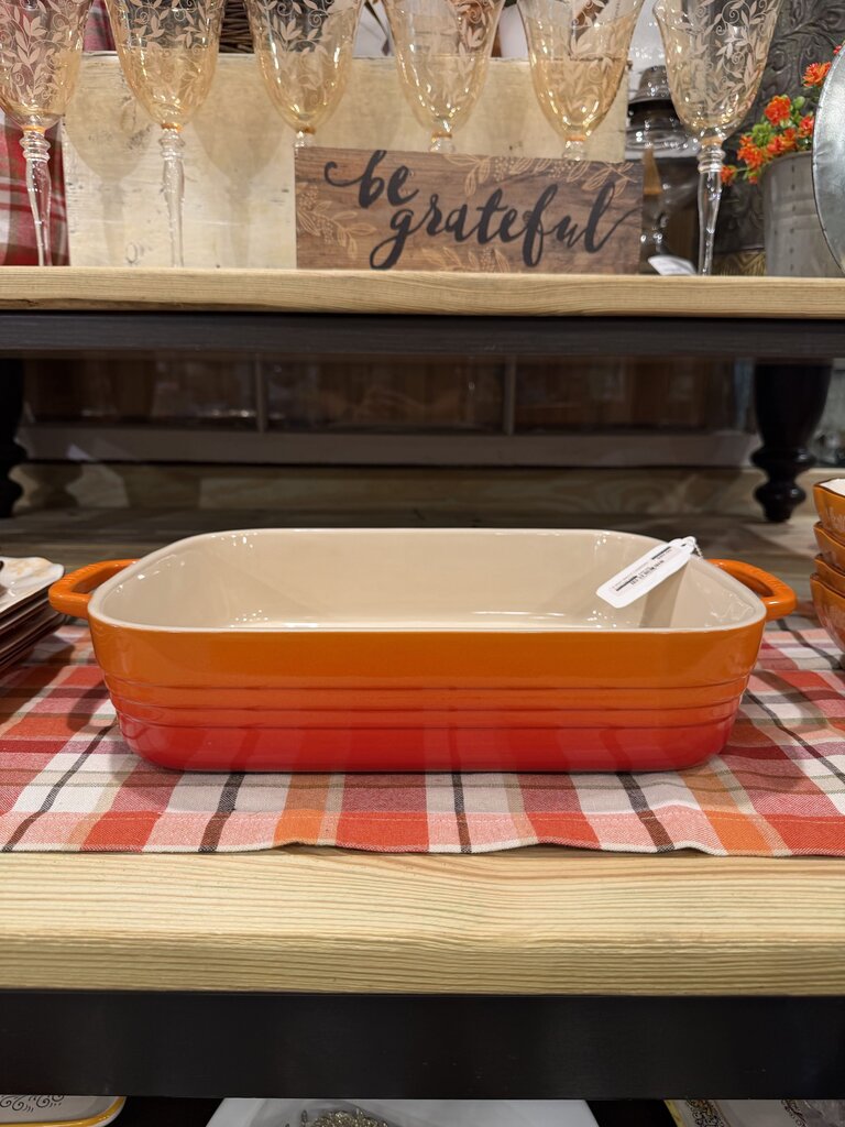 Le Creuset Stoneware Heritage Rectangular Dish with Vibrant Gradient