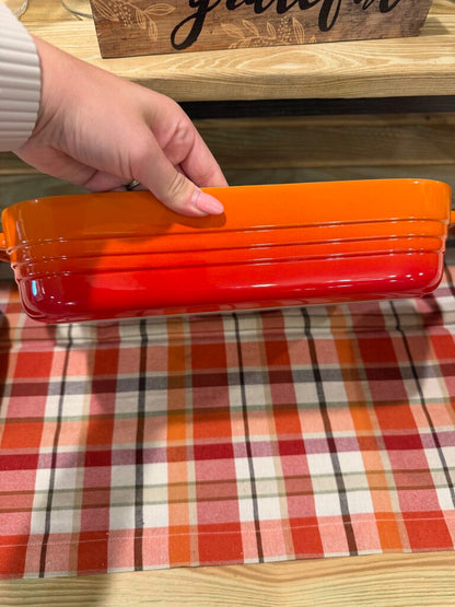 Le Creuset Stoneware Heritage Rectangular Dish with Vibrant Gradient
