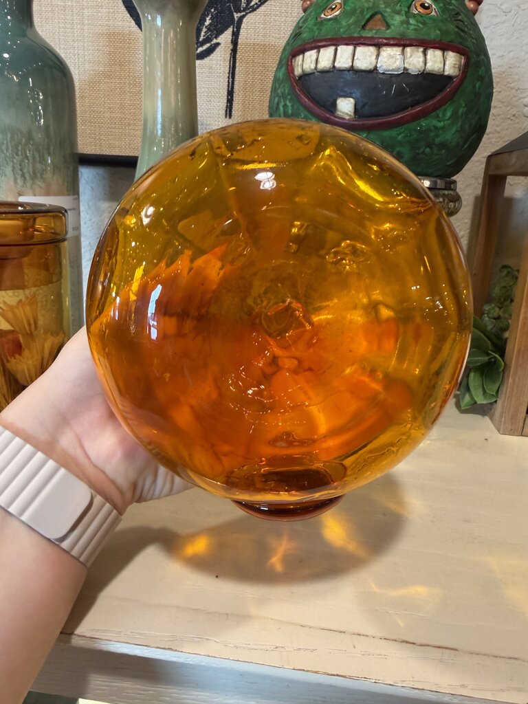 Rainbow Hand Blown Art Glass Pitcher