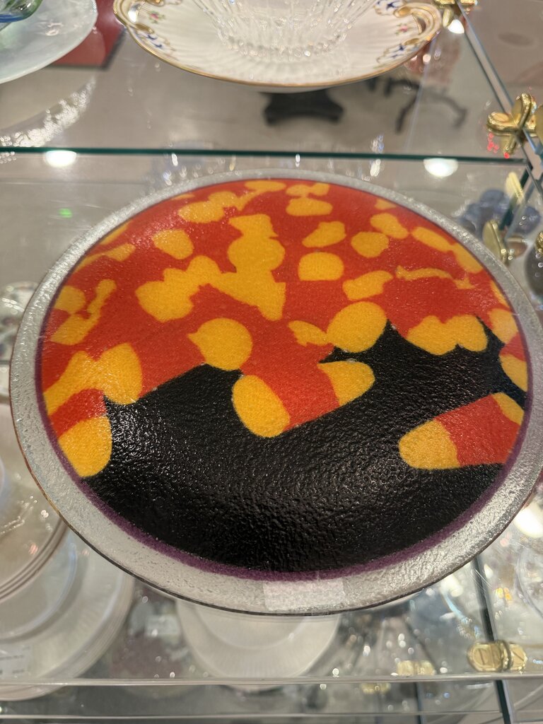 Peggy Karr Candy Corn Round Plate