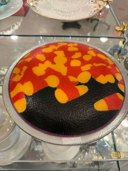 Peggy Karr Candy Corn Round Plate