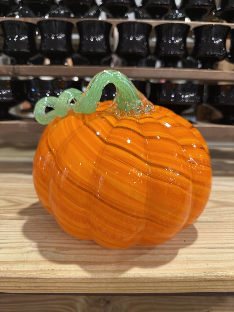 Art Glass Pumpkin Swirl Design