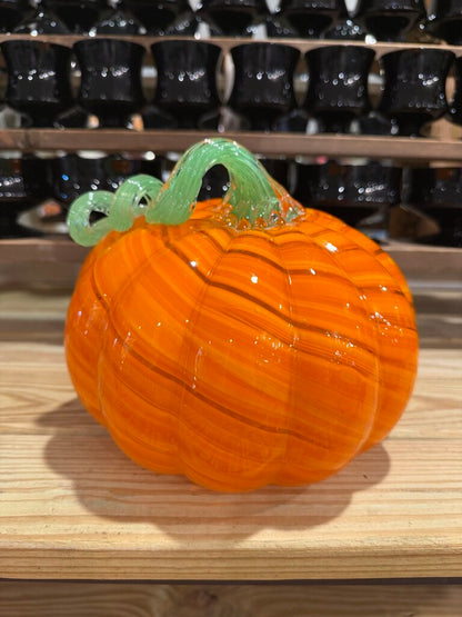 Art Glass Pumpkin Swirl Design
