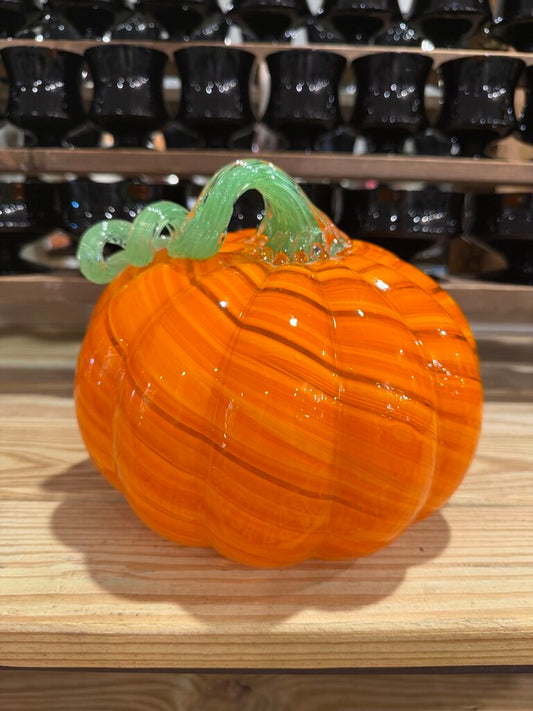 Art Glass Pumpkin Swirl Design