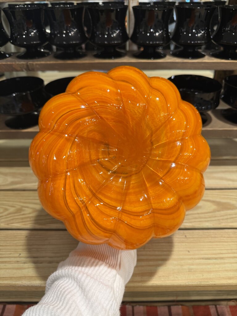 Art Glass Pumpkin Swirl Design