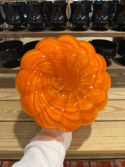 Art Glass Pumpkin Swirl Design