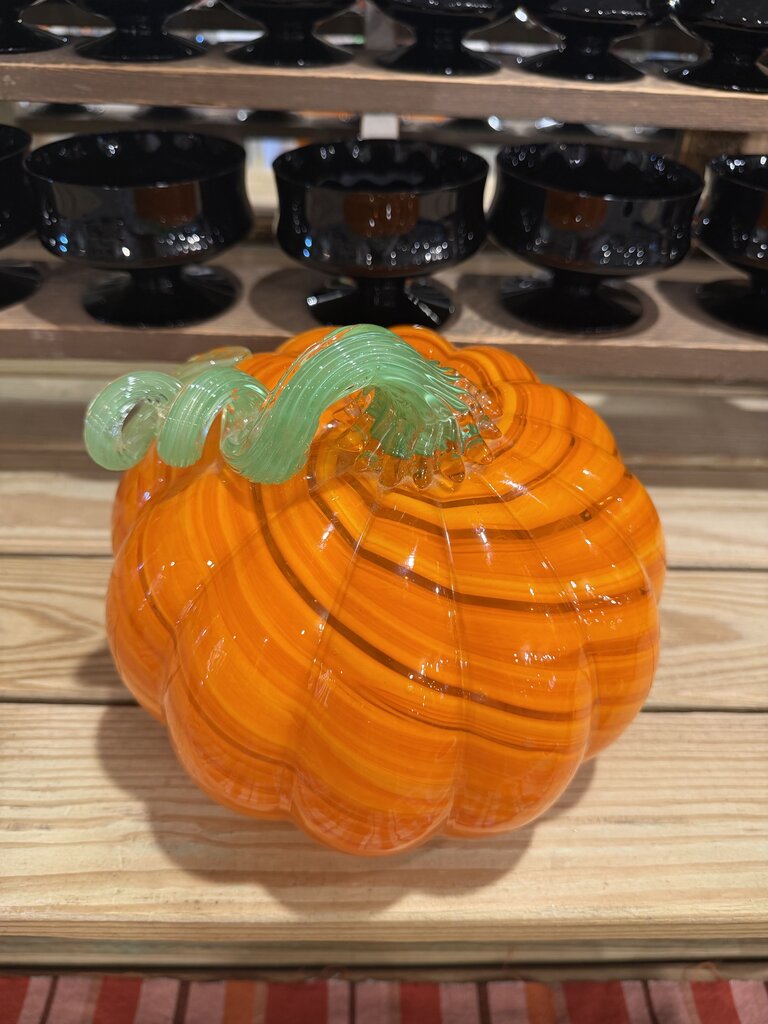 Art Glass Pumpkin Swirl Design