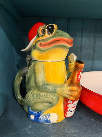 Anheuser Busch Budweiser Frog Character Stein