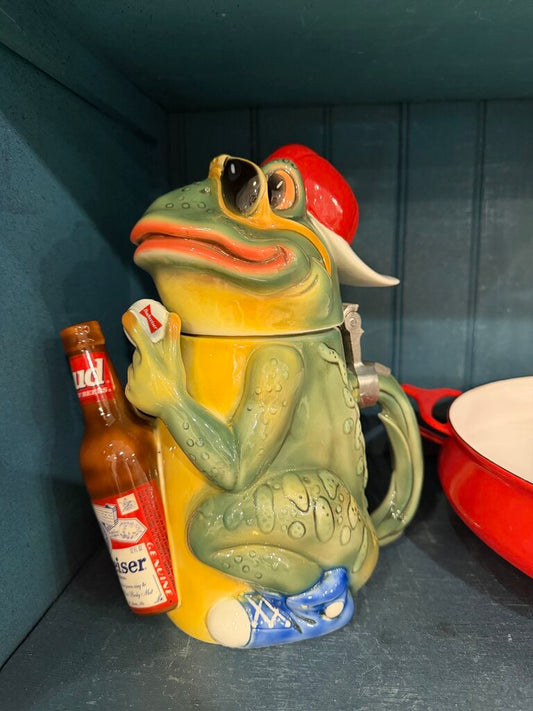 Anheuser Busch Budweiser Frog Character Stein